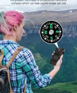 Mregb Power Bank,Solar Charger,36800mAh 5V3.1A QC 3.0 Dual 2 USB Port Built-in Powerful Flashlight IPX7 Waterproof Dustproof Shockproof(Deep Orange) Deep Orange 14 71Sl IP7HoL