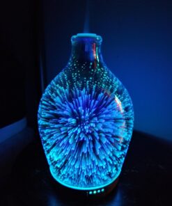 Porseme 280ml Essential Oil Diffuser 3D Glass Aromatherapy Ultrasonic Humidifier - Auto Shut-Off, Timer Setting, BPA Free for Home Hotel Yoga Leisure SPA Gift H1-280ml Vase 36 71Sl5G2VrRL