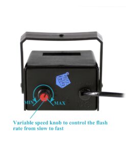 GBGS Halloween White Strobe Light Super Bright 24 LEDs, Adjustable Speed, Flash Party Lighting for Kids, Children, Christmas, Birthday, Soft Eye-Caring 9 71SlS11SwCL