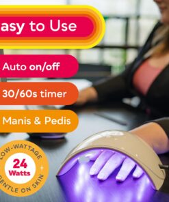 SUNUV UV LED Nail Lamp, UV Light for Nails Dryer for Gel Nail Polish Curing Lamp with Sensor 2 Timers SUN9C Pink Gift for Women Girls 24 71SmqcMpvL