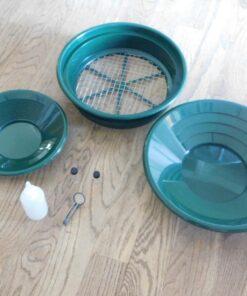 SE Gold Panning Mining Accessories Kit - Includes 10" 14" Gold Pans, 1/2" Sifting Screen, 2 Gold Vials, Snuffer Bottle, Tweezers, 7 Pieces 21 71SnmvsIV7L