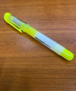 Amazon Basics Liquid Ink Highlighters - Chisel Tip, Yellow, 12-Pack 20 71SnncMCPeL