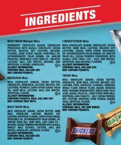 SNICKERS, TWIX, MILKY WAY & 3 MUSKETEERS Variety Pack Fun Size Variety Pack Milk Chocolate & Dark Chocolate Candy Bars Assortment, 40 oz 135 Piece Bag 25 71Sp5ZdGAXL 3