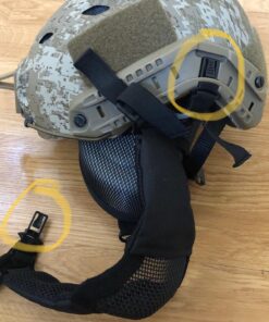 OneTigris 6" Foldable Half Face Mesh Mask Military Style Comfortable Adjustable Tactical Lower Face Protective Mask Black 27 71SpjLleL