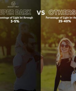 ShadyVEU Super Dark Black Lens Round Sunglasses UV Protection Spring Hinge Soft Matte Frame Fashion Shades 23 71SpjRvwBaL