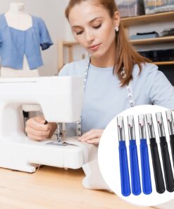 ESHATO Sewing Seam Rippers,Stitch Thread Unpicker and Cutter for Crafting,12 Pieces 12 Pieces Blue 13 71Sr8V7VrSL