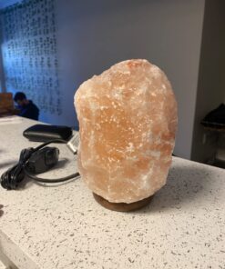 CRYSTAL DECOR 2 Natural Himalayan Pink Salt Lamp w/Bulb & Cord ~7 in 36 71SrZBia3FL