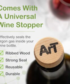 ArT Wine Preserver - Comes with a Wine Bottle Stopper, Preserves Fortified White & Red Wine, Functional & Modern Wine Accessories, Essential Gift for Wine Lovers, 1-Pack, 0.42 oz. 1 Pack 12 71SrwNfuIaL