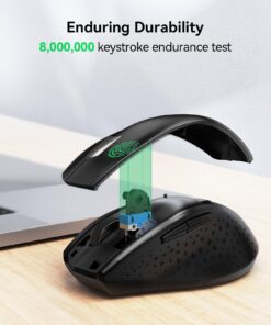 TECKNET Wireless Mouse, 2.4G USB Computer Mouse with 6-Level Adjustable 3200 DPI, 30 Months Battery, Ergonomic Grips, 6 Buttons Portable for PC, Chromebook, Mac - Black 37 71SsBaOkL