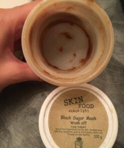 SKIN FOOD Black Sugar Mask Wash Off 4.05 fl. oz.(120g) - Black Sugar Scrub - Sugar Face Scrub to Hydrate and Nourish the Skin - Exfoliating Sugar Scrub - Facial Mask Wash Off Sugar Scrub 3.52 Fl Oz (Pack of 1) 34 71St4fOsZBL