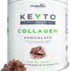 Keto Collagen Protein Powder with MCT Oil – Keto and Paleo Friendly Grass Fed and Pasture Raised Hydrolyzed Collagen Peptides – Fits Low Carb Diet and Keto Snacks – KEYTO Chocolate Flavor
