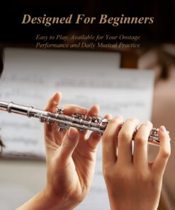 Eastar Piccolo Instrument for Beginners Students, Key of C Piccolo Flute, with Hard Case, Cleaning Rod, Cloth, Swab and Gloves, 2-Piece, Nickel Plated Piccolo, EPC-1 22 71StIsIILAL