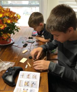 Pica Toys Solar-Powered Car V1, Wooden STEM Kit with Wireless Remote Control for Boys and Girls, Hybrid Powered by Solar Power and Batteries, Educational Motor Toy Gift for Kids Aged 8-12 Classic 36 71StrNgkzuL