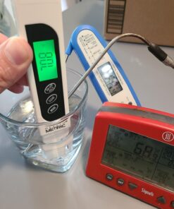 Professional TDS ppm Conductivity Meter - Quick and Easy EC TDS and Temperature Test Pen | 0-9999 ppm with ± 2% Accuracy | Perfect 3-in-1 Tester For Ro Water Aquarium Hydroponics Coffee Pool etc. White 32 71StvnYq4YL