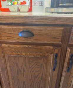 Cosmas 10 Pack 783ORB Oil Rubbed Bronze Cabinet Hardware Bin Cup Drawer Handle Pull - 3" Inch (76mm) Hole Centers 38 71SusAK gvL