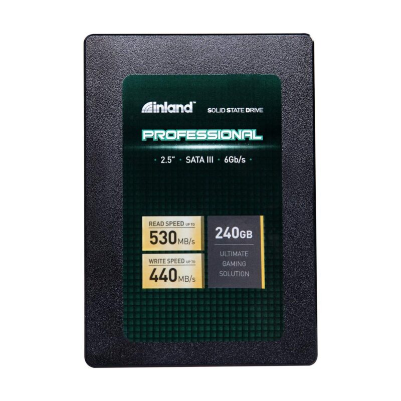 INLAND Professional 240GB SSD 3D NAND SATA III 6Gb/s 2.5" 7mm Internal Solid State Drive (240G)