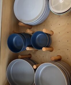 Rev-A-Shelf Adjustable Pegboard Drawer Divider Organizer, Trim to Fit Wooden Kitchen Cabinet Storage Utensil, Pots & Dish Rack, 30" x 21", 4DPS-3021 30 x 21 27 71SwDsPhawL