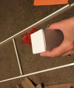 Signature Design by Ashley Baraga Contemporary Glass L-Shaped Home Office Desk, White 57 71SwHOi HvL