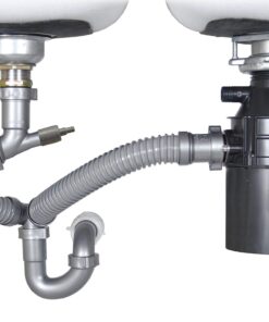 Snappy Trap 1 1/2" All-In-One-Drain Kit for Double Bowl Kitchen Sinks Original version 25 71SwivNMFfL