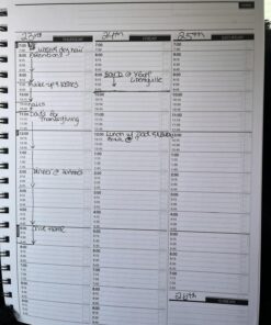 Action Appointment Book (8.5 x 11 inches) Undated 2 Page Weekly Spreads for Daily and Hourly Schedule Tracking Large (8.5" by 11") 18 71SwtSXKkVL