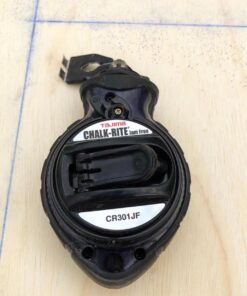 TAJIMA Chalk Line - Chalk-Rite Jam Free Chalk Box with Extra Bold 1mm Snap Line & Five Gear Quick Retrieval - CR301JF Black 19 71Sxlup6SL