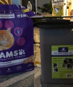 IAMS PROACTIVE HEALTH Healthy Kitten Dry Cat Food with Chicken Cat Kibble, 16 lb. Bag Dry Food 16.00 Pound (Pack of 1) 39 71SyZILOmEL