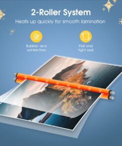 Crenova A4 Laminator Machine 4 in 1 Personal Desktop Hot & Cold 9 Inch Thermal Laminator for Home Office School Business Use Black 22 71Sz4cUibCL