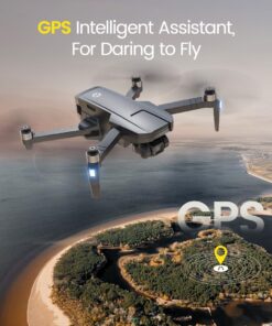 Holy Stone HS720R 3 Axis Gimbal GPS Drones with Camera for Adults 4K EIS; FPV RC Drone, Foldable Quadcopter with 10000 Feet Video Transmission Control Range, Brushless Motor, Follow Me, Auto Return 27 71T10am9KBL