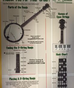 Jameson Guitars 5-String Banjo 24 Bracket with Closed Solid Back and Geared 5th Tuner Banjo only 29 71T1fP7Xs L