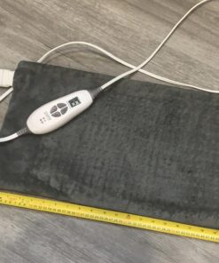 Pure Enrichment® PureRelief™ XL Heating Pad - 12" x 24" Electric Heating Pad for Back Pain & Cramps, 6 Heat Settings, FSA/HSA Eligible, Soft Machine Wash Fabric, Auto-Off & Moist Heat (Charcoal Gray) 38 71T20jKcKKL