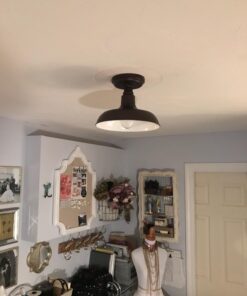 Design House 519884 Kimball 1 Light Semi Flush Mount Ceiling Light, Bronze Coffee Bronze 1 Count (Pack of 1) 39 71T2Av5WqVL