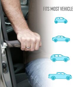 Stander Metro Car Handle Plus, Portable Vehicle Support Grab Bar, Standing Assist Mobility Aid, Includes LED Flashlight 9 71T3KuoyAEL