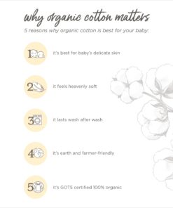 Burt's Bees Baby - Fitted Crib Sheet, Solid Color, 100% Organic Cotton Crib Sheet for Standard Crib and Toddler Mattresses (Cloud White) Cloud White 19 71T3M66QfuL 1