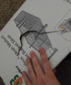 DecoBros Mesh Cabinet Basket Organizer with Split Card, Silver (Medium - 9.4 x 15.3 x 5) Medium - 9.4 x 15.3 x 5 41 71T3iuHwb3L