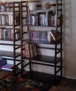 SIMPLIHOME Bedford SOLID WOOD Universal TV Media Stand, 53.9 inch Wide, Living Room Entertainment Center, Storage Cabinet with Glass Doors, for Flat Screen TVs up to 60 inches in Dark Tobacco Brown 41 71T3vXL W2L