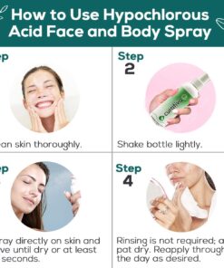 Curativa Bay .02% Hypochlorous Skin Spray, Clear Skin, Most effective For Total Skin Health and the Base for all Skin Care. 100% Organic, Made in USA, Produces Great Results 8 OZ. 12 71T4t9LKj3L