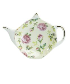 Gracie China Tea Bag Caddy Holder, Set of 4 (Rose Chintz) 13 71T5c4GS3xL
