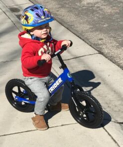 Strider 12” Classic Bike - No Pedal Balance Bicycle for Kids 18 Months to 3 Years - Includes Built-In Footrest, Handlebar Grips & Flat-Free Tires N 26 71T7ZvPlMiL