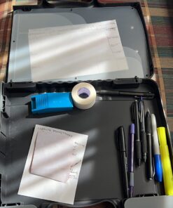 Officemate Portable Clipboard Storage plastic Case for A4 sizes, Charcoal (83301),11-3/4"w x 1-1/2"d x 14-1/2"h 45 71T978ksnL