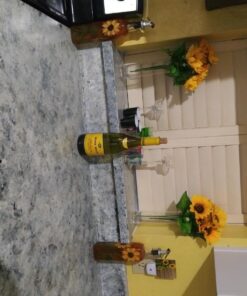 Grant Howard Glass Sunflower Oil & Vinegar Bottle 16 oz. 23 71T9HD52tcL