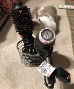 Spectrum Diversified Ashley Countertop Hair Dryer & Accessory Organizer Station Styling Tool Caddy for Brushes, Flat Irons, Curling Wands & Makeup Applicators, Satin Nickel 24 71T9Q6 Lz8L