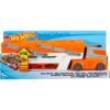Hot Wheels Playset with Hw MEGA Hauler Toy Truck & 1:64 Scale Car, Stores 50+ Vehicles, Expands to 6 Levels red