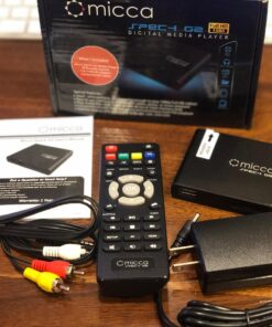 Micca Speck G2 1080p Full-HD Digital Media Player for USB Drives and SD/SDHC Cards, Digital Signage, H.264/AVC MP4 MKV Videos MP3 Music JPG Photos, HDMI and AV Output, Auto Play and Resume Speck G2 Full-HD 41 71TAi4xRO2L