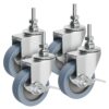Houseables Caster Wheels, 3” Casters Set of 4 Heavy Duty, Locking Casters, Screw Dia. 3/8"-16, Length 1.5", Castors, Heavy Duty Casters, Industrial Casters, 3 Inch Casters Set of 4, 3” Caster Wheels 47 71TAtSGC6TL