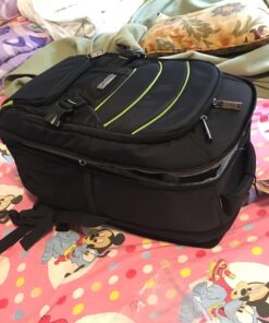 Evecase Large DSLR Camera/Laptop Travel Backpack Bag w/Rain Cover for Mirrorless, 4/3 Micro Four Third, Compact, Interchangeable Lens Digital Camera 18*12*8 inch Black 71 71TBHzG97L