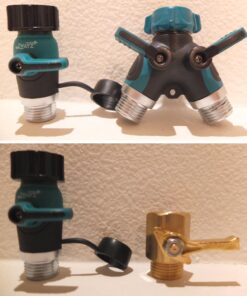 Garden Hose Shut Off Valve, Garden Hose Connector, Water Hose Shut Off Valve, Hose Valve Shut Off, Shut Off Valve for Garden, Garden Hose Shut off valve Heavy Duty 0° Straight 36 71TBVRwDA6L