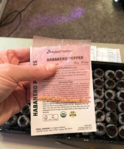 Hot Pepper Seeds - Organic Heirloom Chili Seed Variety Pack for Planting - Cayenne, Jalapeno, Habanero, Poblano, and More 42 71TBYgoey L