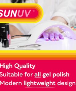 SUNUV UV LED Nail Lamp, UV Light for Nails Dryer for Gel Nail Polish Curing Lamp with Sensor 2 Timers SUN9C Pink Gift for Women Girls 20 71TCF46fISL