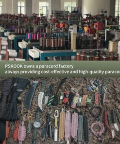 PSKOOK Survival Paracord Parachute Fire Cord Survival Ropes Red Tinder Cord PE Fishing Line Cotton Thread 7 Strands Outdoor 20, 25, 100 Feet Black-100ft 13 71TCvoh20mL 1