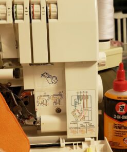 SINGER | ProFinish 14CG754 2-3-4 Thread Serger with Adjustable Stitch Length, & Differential Feed - Sewing Made Easy,White 77 71TE0yMvVOL